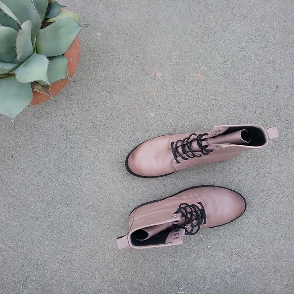 Frye Veronica Leather Lace Up Combat Boots Size 8 - Picture 7 of 16